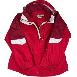 Columbia Jacket‎ Womens M Interchange Core Ski Shell Colorblock Hooded